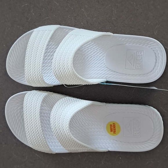 Reef Women's New Water Vista Slides Sandals White Water Friendly Various Sizes - Picture 5 of 9
